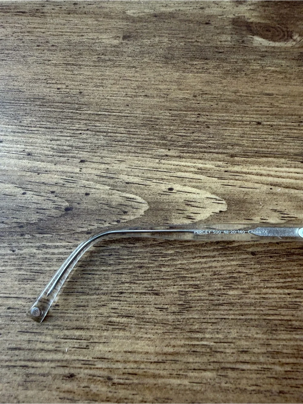 WARBY PARKER “PERCEY M 500” Crystal Clear Eyeglasses Frame 48-20-140